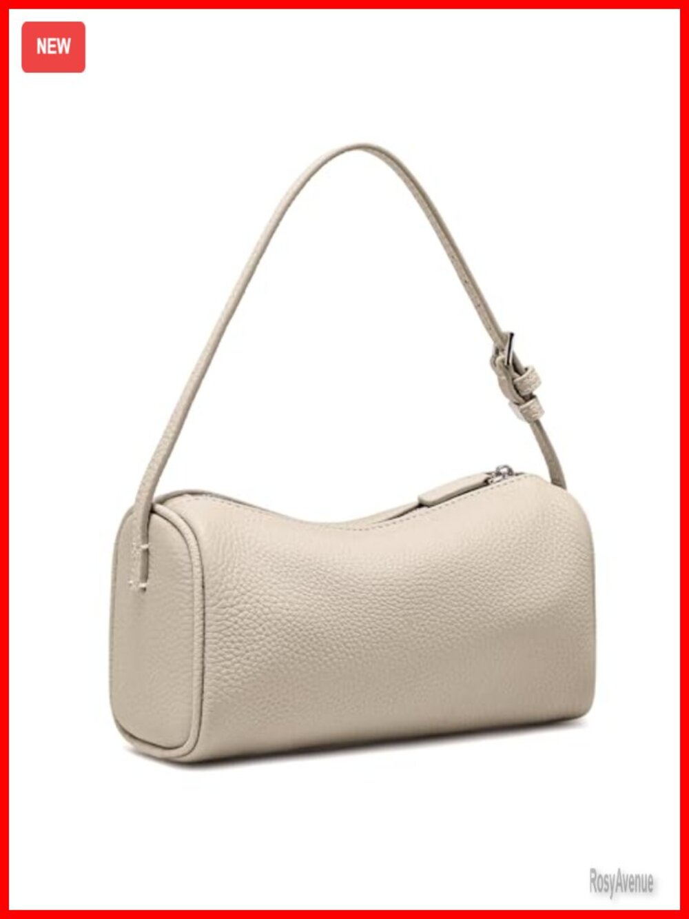 Small Leather Crossbody Bag: Mini Barrel Hobo Purse for Women